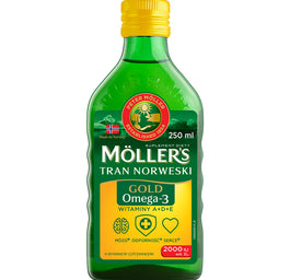 Möller's Gold Tran Norweski suplement diety Cytrynowy 250ml