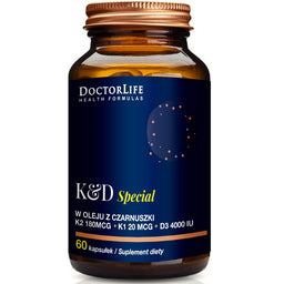 Doctor Life K & D Special w oleju z czarnuszki suplement diety 60 kapsułek