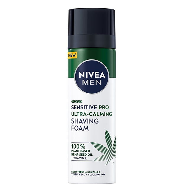 Nivea Men Sensitive Pro Ultra-Calming zestaw balsam po goleniu 100ml + pianka do golenia 200ml + krem nawilżający 75ml