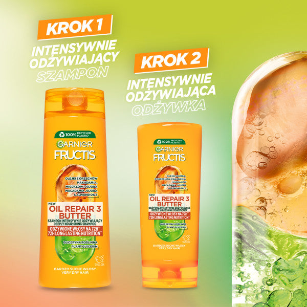 Garnier Fructis Oil Repair 3 Butter odżywka intensywnie odżywiająca do włosów bardzo suchych i zniszczonych 200ml