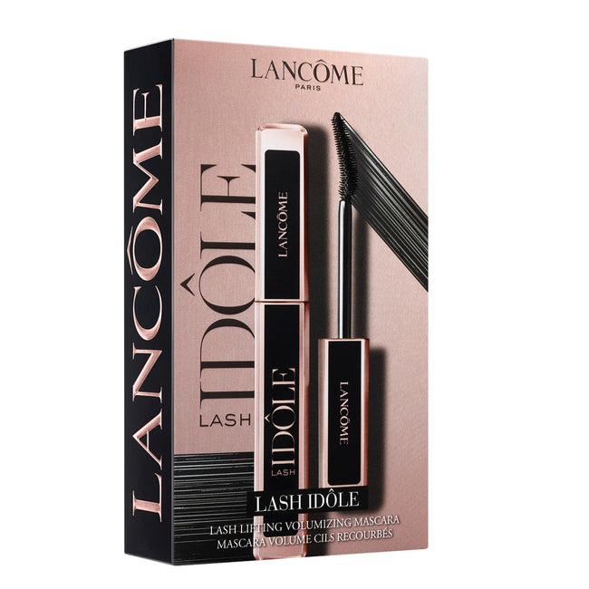Lancome Lash Idole Mascara Gift Set zestaw tusz do rzęs 01 Glossy Black 8ml + mini kredka do oczu 01 Noir 0.7g + płyn do demakijażu oczu 30ml
