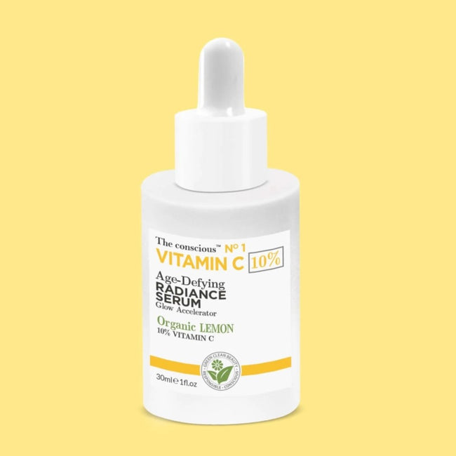 The Conscious Vitamin C rozświetlające serum do twarzy z organiczną cytryną 30ml