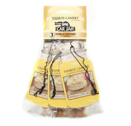 Yankee Candle Car Jar Bonus Pack zestaw zapachów samochodowych Vanilla Cupcake 3sztuki