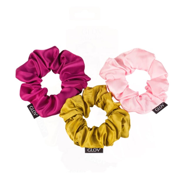 Glov Scrunchies zestaw gumek do włosów Dark Pink 3szt