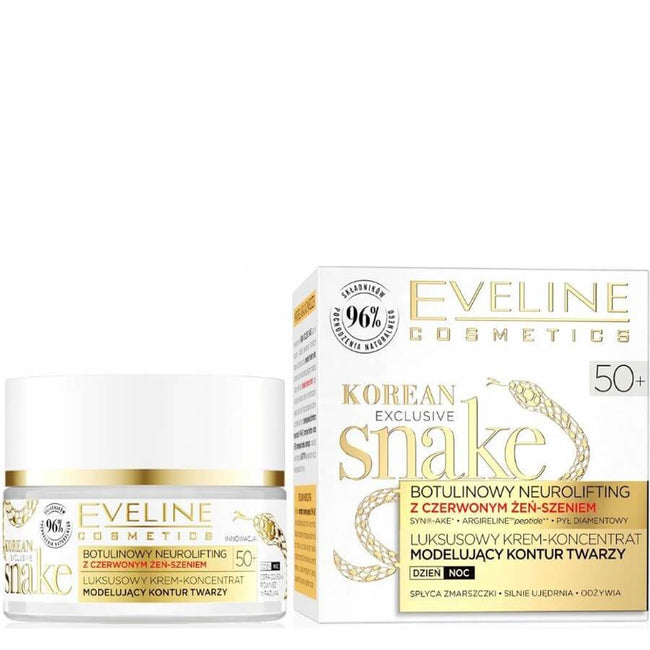 Eveline Cosmetics Korean Exclusive Snake 50+ luksusowy krem-koncentrat modelujący kontur twarzy 50ml
