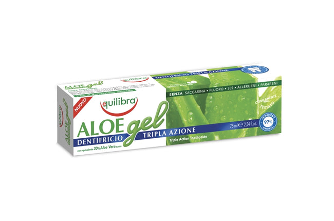 Equilibra Aloe Triple Action Toothpaste pasta do zębów o potrójnym działaniu 75ml