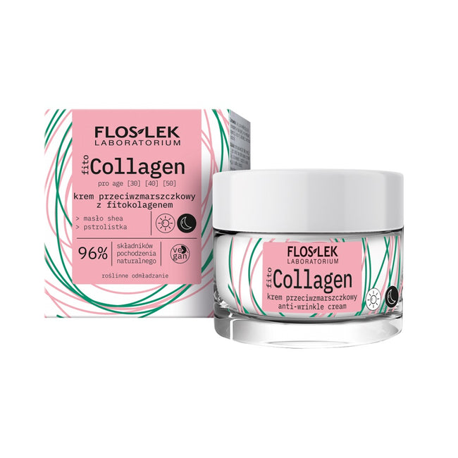 Floslek fitoCollagen Pro Age krem przeciwzmarszczkowy z fitokolagenem na dzień i na noc 50ml