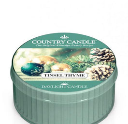 Country Candle Daylight świeczka zapachowa Tinsel Thyme 35g
