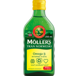 Möller's Tran Norweski suplement diety Cytrynowy 250ml