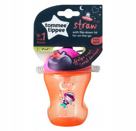 Tommee Tippee Straw Cup kubek niekapek ze słomką 7m+ Girl 230ml