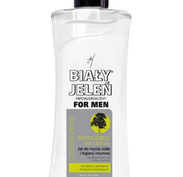 Biały Jeleń For Men hipoalergiczny żel do mycia ciała i higieny intymnej tonizujący z sokiem z brzozy 265ml
