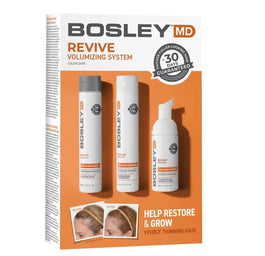BosleyMD Revive zestaw szampon do włosów 150ml + odżywka do włosów 150ml + pianka bez spłukiwania 100ml