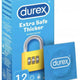 Durex Durex prezerwatywy Extra Safe 12 szt grubsze nawilżane