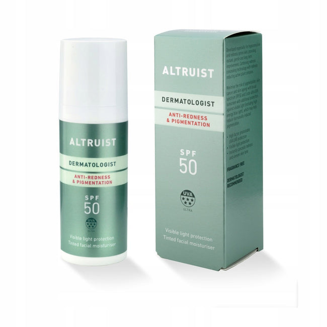 Altruist Dermatologist Anti-Redness & Pigmentation SPF50 krem przeciwsłoneczny wyrównujący koloryt 50ml