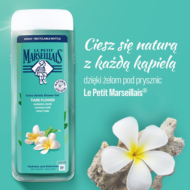 Le Petit Marseillais Kremowy żel pod prysznic Kwiat Tiare 400ml