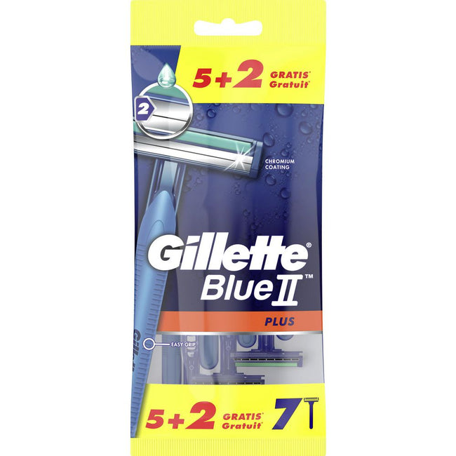 Gillette Blue II Plus jednorazowe maszynki do golenia dla mężczyzn 7szt