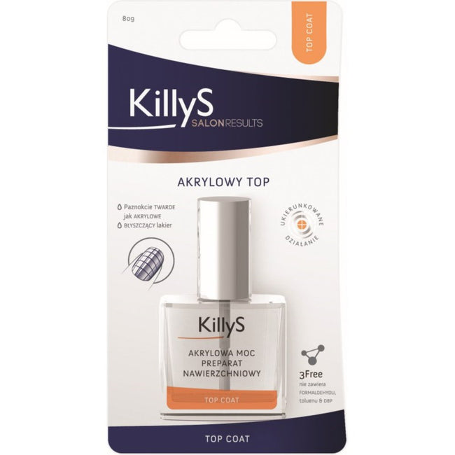 KillyS Salon Results Top Coat akrylowa moc preparat nawierzchniowy 10ml