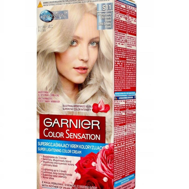 Garnier Color Sensation superrozjaśniający krem koloryzujący S11 Przydymiony Ultrajasny Blond