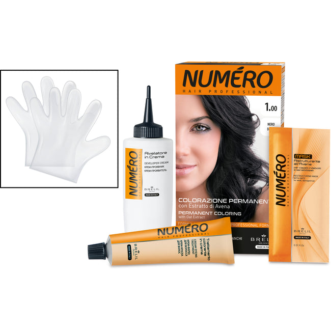 NUMERO Permanent Coloring farba do włosów 1 Black 140ml