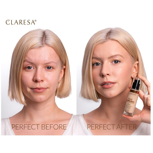 Claresa Liquid Perfection 2w1 korektor i podkład kryjący 103 Cool Medium 34g