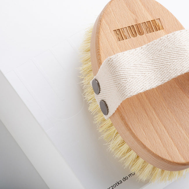 HHUUMM Szczotka do masażu ciała na sucho – włókno tampico No.1P