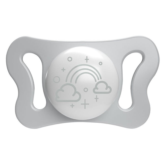 Chicco PhysioForma silikonowy smoczek do uspokajania Micro 0-2m+ Świecący 2szt.