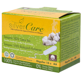 Masmi Silver Care tampony bez aplikatora z bawełny organicznej Regular 18szt