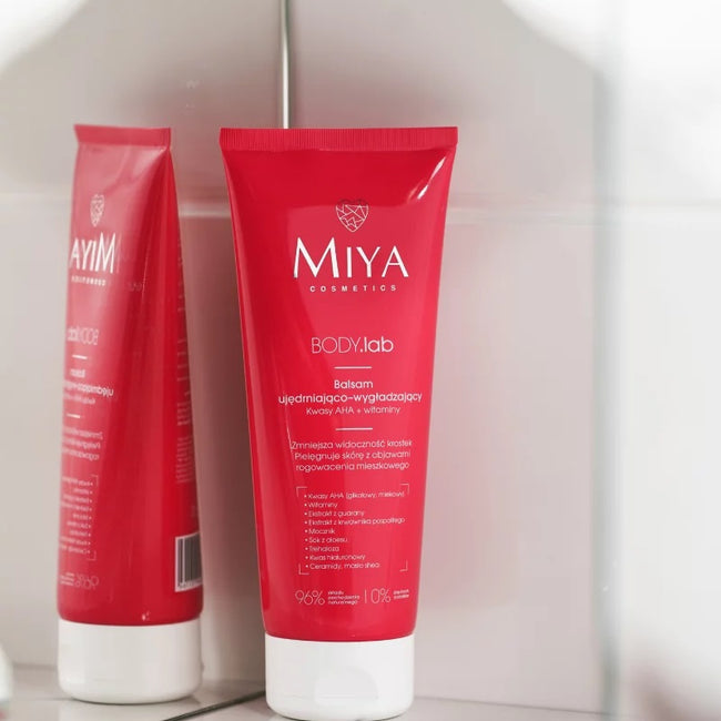 Miya Cosmetics BODY.lab ujędrniająco-wygładzający balsam z kwasami AHA i witaminami 200ml