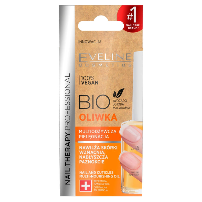 Eveline Cosmetics Nail Therapy Bio multiodżywcza oliwka do paznokci i skórek 12ml
