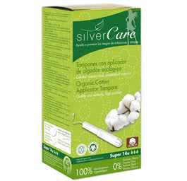 Masmi Silver Care tampony z aplikatorem z bawełny organicznej Super 14szt