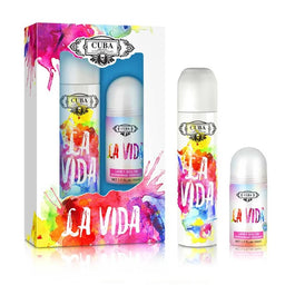 Cuba Original Cuba La Vida For Women zestaw woda perfumowana spray 100ml + dezodorant w kulce 50ml