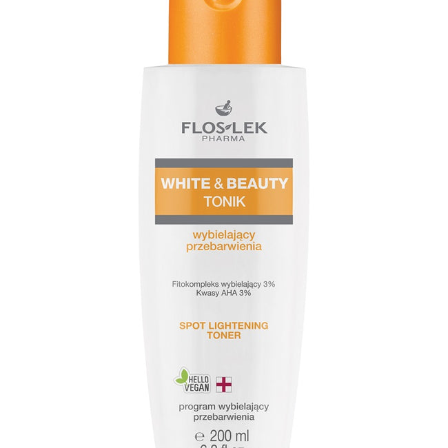 Floslek White & Beauty tonik wybielający przebarwienia 200ml