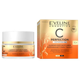 Eveline Cosmetics C-Perfection głęboko odżywczy krem poprawiający owal twarzy 70+ 50ml
