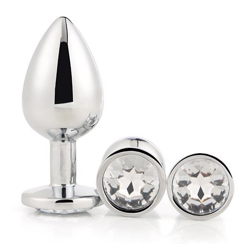 Dream Toys Gleaming Love Silver Plug Set korek analny 3szt.