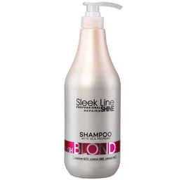 Stapiz Sleek Line Blush Blond Shampoo szampon do włosów blond z jedwabiem 1000ml