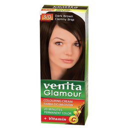 Venita Glamour farba do włosów 3/0 Ciemny Brąz