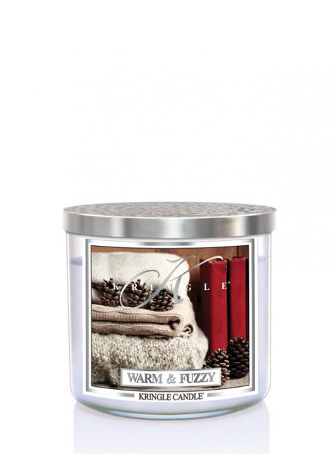 Kringle Candle Tumbler świeca zapachowa z trzema knotami Warm and Fuzzy 411g