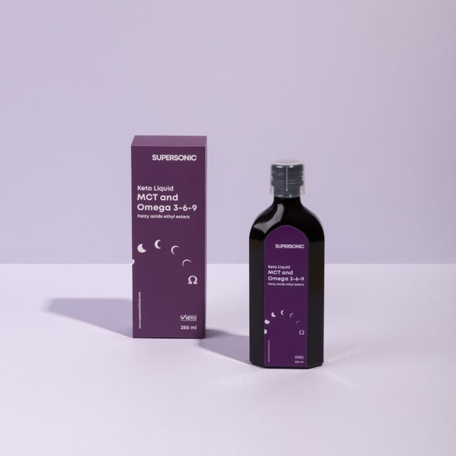 Supersonic Keto Omega 3-6-9 kwasy tłuszczowe + MCT suplement diety 250ml