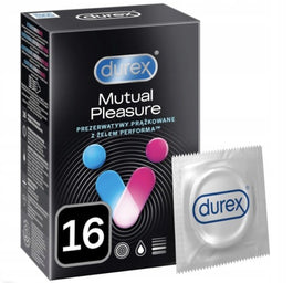 Durex Mutual Pleasure prezerwatywy z wypustkami 16 szt prążki opóźniające wytrysk