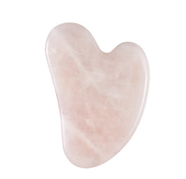 Glov Gua Sha kamień do masażu twarzy i szyi z kwarcu Pink