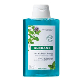 Klorane Detox Shampoo szampon z organiczną mięta wodną 200ml