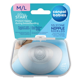 Canpol Babies EasyStart silikonowe osłonki piersi M/L 2szt
