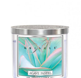Kringle Candle Tumbler świeca zapachowa z trzema knotami Agave Pastel 411g
