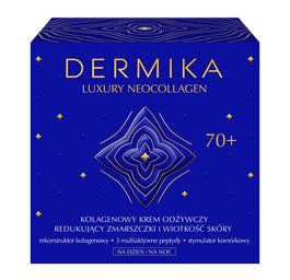 Dermika Luxury Neocollagen 70+ kolagenowy krem odżywczy do redukcji zmarszczek i wiotkości skóry na dzień i na noc 50ml