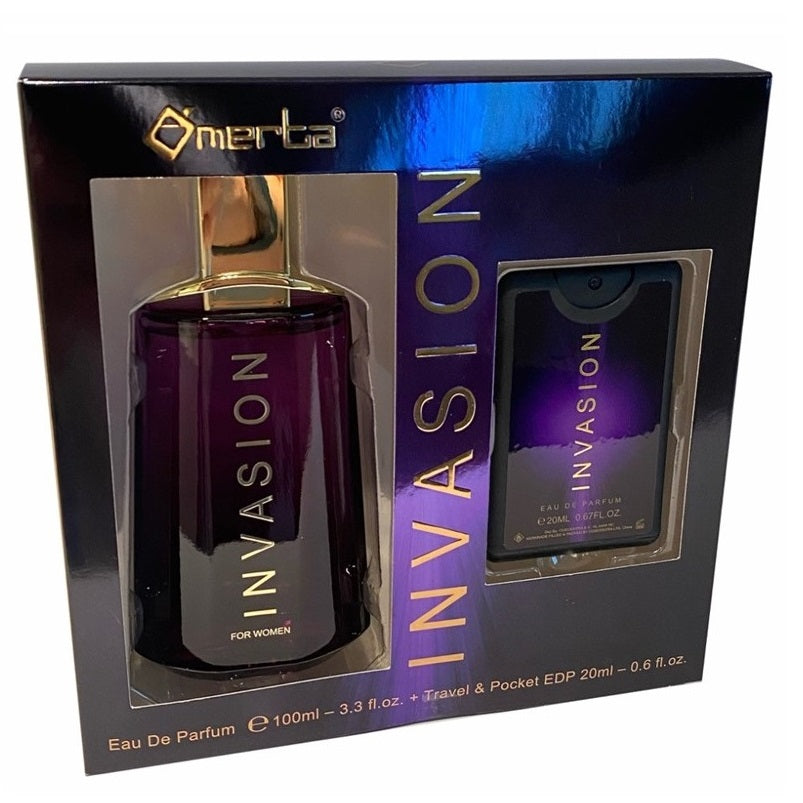 omerta invasion for women woda perfumowana 100 ml   zestaw 