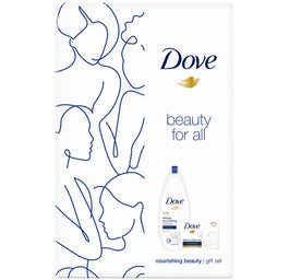 Dove Nourishing Beauty zestaw żel pod prysznic Deeply Nourishing 250ml + mydło w kostce Beauty Cream 100g