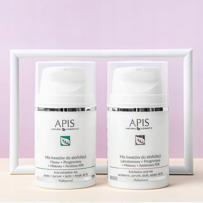 APIS Exfoliation Acid mix kwasów do eksfoliacji Laktobionowy + Pirogronowy + Mlekowy + Azelainowy 40% 50ml