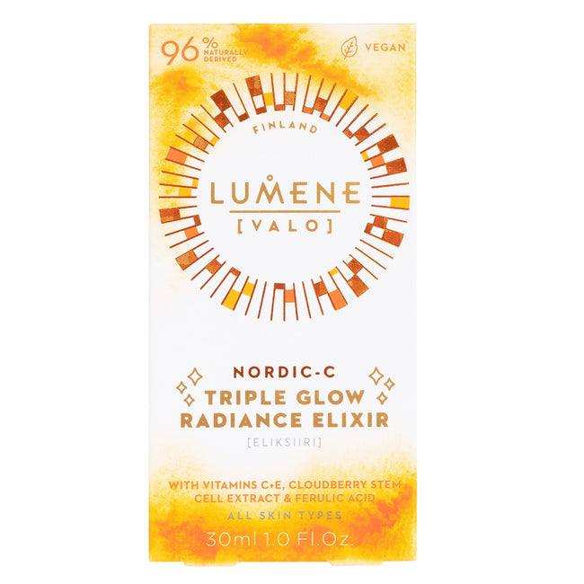 Lumene Nordic-C Valo Triple Glow Radiance Elixir rozświetlający eliksir do twarzy z witaminą C 30ml