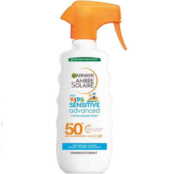 Garnier Ambre Solaire Kids Sensitive Advanced spray ochronny dla dzieci SPF50+ 300ml
