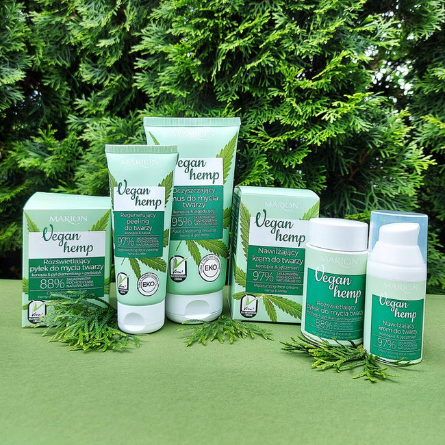 Marion Vegan Hemp nawilżający krem do twarzy Konopia&Jęczmień 30ml